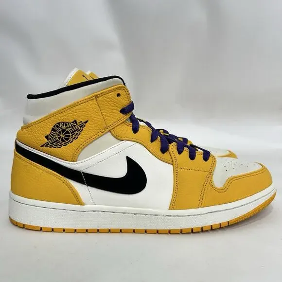 Nike Air Jordan 1 Mid Retro “Lakers/Purple & Gold”